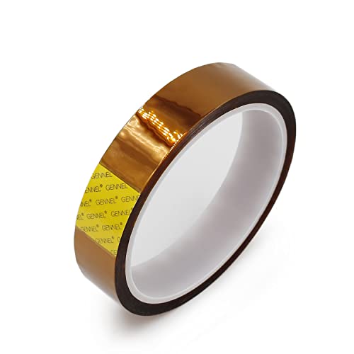 20mm x 33M (0.8" x 108ft) High Temperature Resistant Polyimide Tape - size: 20mm