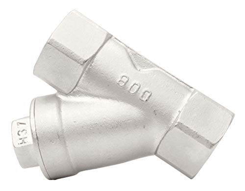 3/4" Stainless Steel 316 Y-Strainer - 800WOG, FxF NPT 100mc Strainer - size: 3/4" 100micron