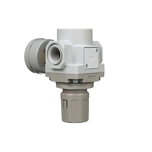 PneumaticPlus SAR400-N06BG Compressed Air Pressure Regulator, 3/4" NPT - size: 3/4" NPT
