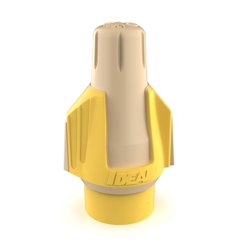 Ideal Electrical Twister Proflex Plus Connector, 30-1345J, Jar of 500 - color: Tan/Yellow, size: Jar of 500
