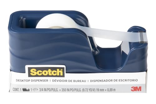 Scotch Desktop Tape Dispenser, Molten Ink (Navy) - size: (Pack of 1)
