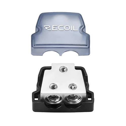 Recoil BDB12 2-Way Power Distribution Block Ground Car Audio Amplifier