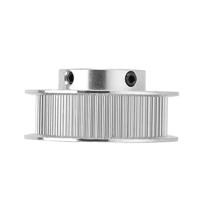 2PCS GT2 Timing Pulley Aluminum Alloy Timing Belt Pulley Synchronous Wheel 3D Printer Accessories for 6mm Width Timing Belt (60 Teeth Bore 8mm) - size: 60 Teeth Bore 8mm