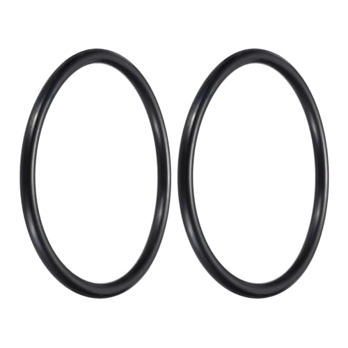 uxcell 2Pcs AS-424 Nitrile Rubber O-Rings 4-3/8" ID 4-7/8" OD 1/4" W Black - size: 4-3/8" ID 4-7/8" OD 1/4" Width