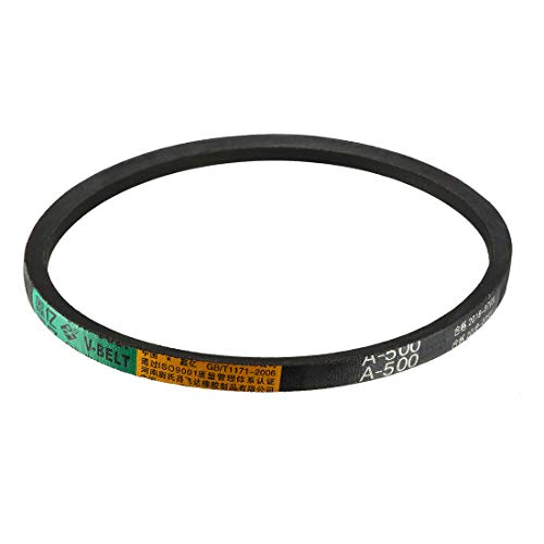 uxcell A500 V-Belts 500mm Inner Girth 13mm Top Width 8mm Thickness JIS Standard A-Section Rubber Drive Transmission Belt for Washing Machine - size: 500mm