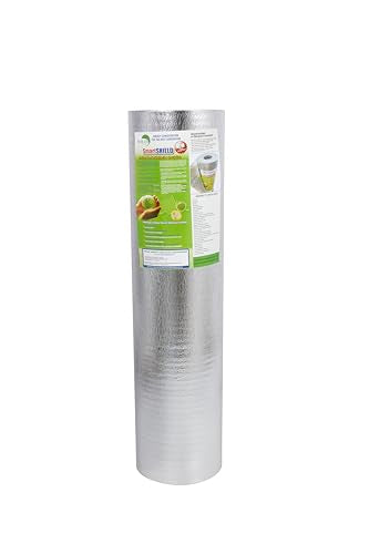 SmartSHIELD -1.5mm 48" x100ft Reflective Insulation roll 400 Sq. Ft., Foam Core Radiant Barrier, Thermal Insulation Shield - Commercial Grade - Foil / Foil - style: 48" x 100ft FOIL/FOIL