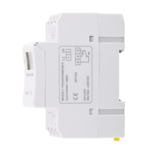 7 Day Programmable Timer Relay, 16 On Off Digital Time Switch 110V 15A - size: 110V English, style: 110V English