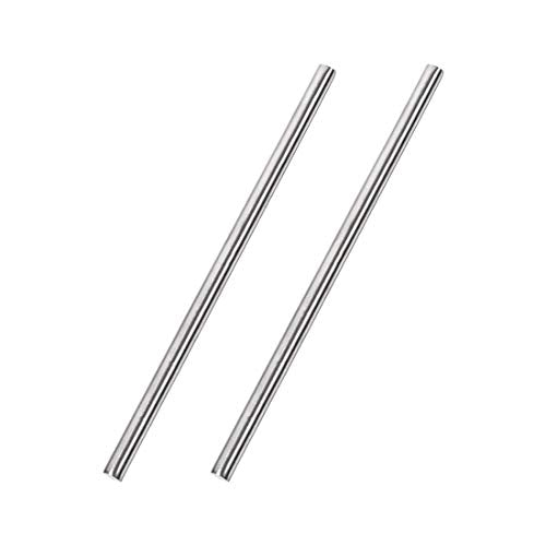 uxcell 6mm x 200mm 304 Stainless Steel Solid Round Rod for DIY Craft - 2pcs - size: 6 mm x 200 mm