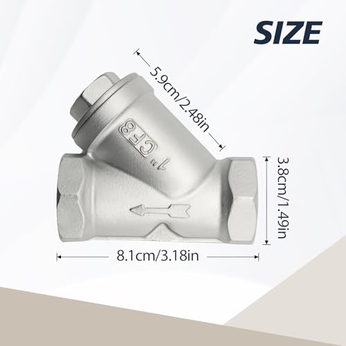Industrial Heavy Duty 1 inch (DN25) Y-Strainer Valve - size: 1 Inch