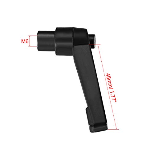 uxcell M6 Handle Adjustable Clamping Lever Thread Push Button Ratchet Female Threaded Stud 4 Pcs