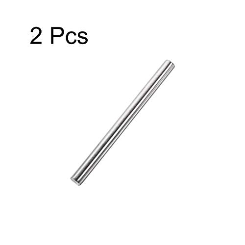 uxcell 8mm x 100mm 304 Stainless Steel Solid Round Rod for DIY Craft - 2pcs - size: 8 mm x 100 mm