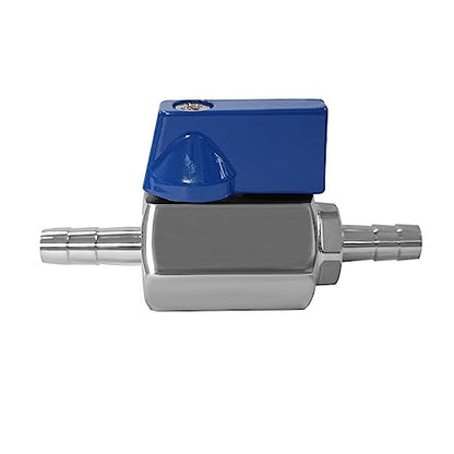 Beduan 2PCS 5/16” Barb Ball Valve 304 Stainless Steel Mini Shut Off Valve - size: 5/16" Hose Barb