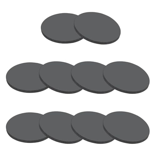PATIKIL Rubber Solid Discs Washers 25mm OD x 2mm Thick Black 10 Pcs - size: 25mm x 2mm