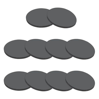PATIKIL Rubber Solid Discs Washers 25mm OD x 2mm Thick Black 10 Pcs - size: 25mm x 2mm