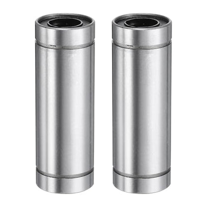 uxcell 2Pcs LM10LUU Linear Bearing 10mm Bore 19mm OD 55mm Length Linear Ball Bearings Double Side Rubber Sealed Bearing Steel for CNC Machine 3D Printer Food Packaging Machine - size: 10mm Bore 19mm OD 55mm Length