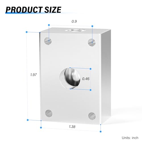 TAILONZ PNEUMATIC 1/4 Inch Push-in connection shunt Push to Connect Fittings Manifold Block Assembly Pneumatic Fittings (Pack of 2) - size: 1/4"NPT-2PCS