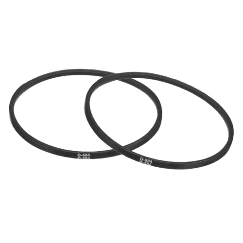 uxcell 2Pcs O-584 O Type V-Belt 584mm/23 Inner Length x 0.39" Width x 0.24" Height, O-Type Closed-Loop Rubber Transmission Belt - size: O-584