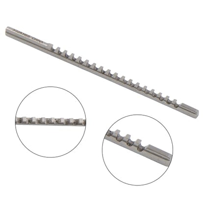 kimllier 3/32 Inch Keyway Broach, A Push-Type, HSS, 1/8 x 5 Inch Dimension