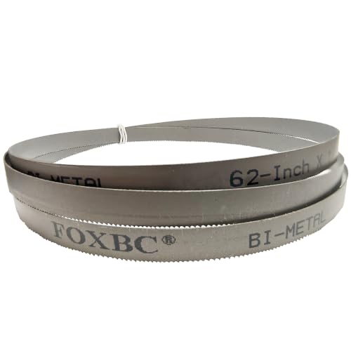 FOXBC 62 Inch Bandsaw Blades for Metal Cutting, 24 TPI - 2 Pack