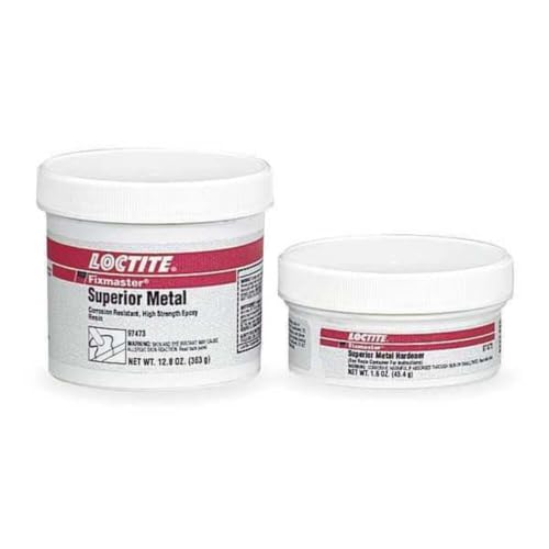 Loctite - HL209822 Fixmaster Gray Two-Part Epoxy Adhesive - Gray, Base & Accelerator (B/A) - 1 lb Kit - Shore Hardness 90 Shore D, Shear Strength 2820 psi, Tensile Strength 5500 psi