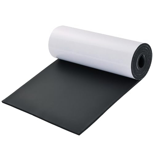 Closed Cell Neoprene Foam Sheet with Adhesive, 1/4" Thick, 12" x 59" Closed Cell Foam with Adhesive Backing, Soundproof Neoprene Foam Padding - size: 1/4" x 12" x 59"