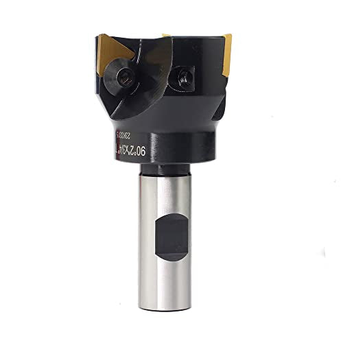 OSCARBIDE Indexable End Mill TP32,3/4" Shank,2" Cutting Diameter,3 Flutes