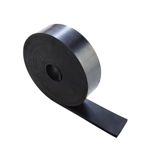 1/4 Inch Thick Neoprene Rubber Strips and Solid Rubber Rolls, Sheet for DIY Gasket, Warehouse, Pads, Seals, Weather Stripping, Flooring (2 Inch Wide, 12 Feet Long) - size: 1/4" x 2" x 12', style: Non-Adhesive Backing