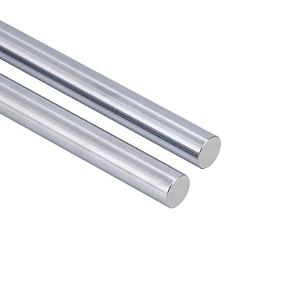 2Pcs 6mm x 350mm (0.236 x 13.78 inches) Vigorous Linear Motion Rods, Case Hardened Chrome Shaft Linear Rail Guide Shaft for 3D Printer, DIY, CNC - Metric h8 Tolerance - size: D 6mm x L 350mm 2 Pcs