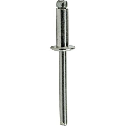 Fastenere Pop Rivets - 1/8" x 1/8" (100pcs) Heavy Duty, Open-End, Stainless Steel, Dome-Head Blind Rivets, Corrosion-Resistant, High Tensile & Shear Strength, 4-2 Gap 0.063"-0.125" - size: 1/8" x 1/8" (4-2) (100 Pack)