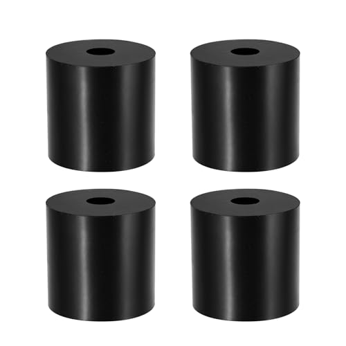 Multi Purpose Rubber Spacer, 10mm ID x 40 OD x 40mm T Neoprene Round Anti-Vibration Isolation Pads Bushings Spacer Washer Fit for HVAC Bolts Car Accessories (4 Pcs) - size: 10mm ID x 40 OD x 40mm T