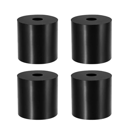 Multi Purpose Rubber Spacer, 10mm ID x 40 OD x 40mm T Neoprene Round Anti-Vibration Isolation Pads Bushings Spacer Washer Fit for HVAC Bolts Car Accessories (4 Pcs) - size: 10mm ID x 40 OD x 40mm T