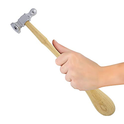 The Beadsmith Two-Sided Chasing Hammer, Metalworking Tool - size: 14 & 25mm Faces