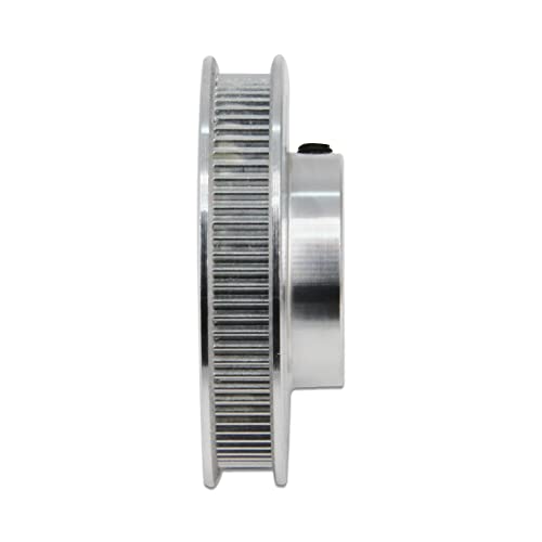 2Kit 2GT Synchronous Wheel 20&80 Teeth 8mm Bore Aluminum Timing Pulley with 2pcs Length 250mm Width 6mm Belt (20-80T-8B-6) - size: 20-80T-8B-6