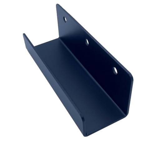4 PCS Black Steel Wall Tile Bracket, Ladder Hanger for Wall Mount, U Bracket, Billboard Hook, Thickness 2 mm, Slot Width 38mm - size: Slot width 38mm