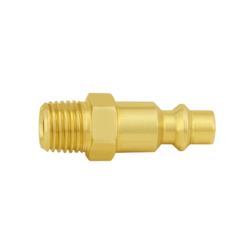 Joywayus 4PCS 1/8 Inch NPT Male Industrial Air Hose Quick Connect - size: 1/8"NPT Male