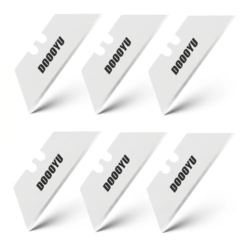 Ceramic Utility Knife Blades 6 Pack, Ultra Sharp & Rust-Proof Box Cutter Replacement Blades, Durable Zirconia Ceramic Razor Blades for Utility Knife, Safe Long-Lasting Cutting Performance - color: 6pcs