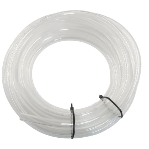 16ft 12mm OD x 8mm ID Pneumatic Tubing, (Transparent) - color: Transparent, size: 12mm OD x 8mm ID