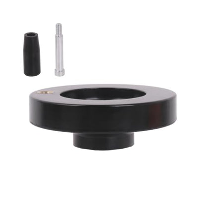 Solid Dished Hand Wheel | 63MM OD | 8MM Mounting Hole - size: KEYWAYED STYLE - 63MM OD X 8MM HOLE