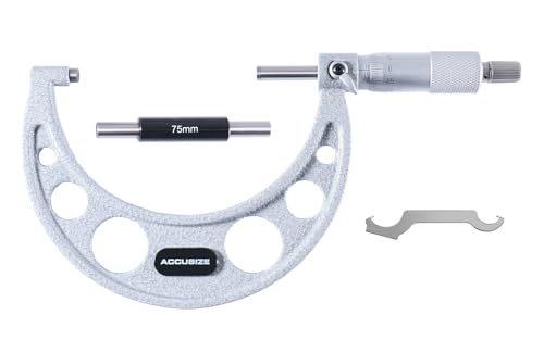 Accusize Outside Micrometer, 75-100mm x 0.01mm, EG00-0100 - size: 75-100mm
