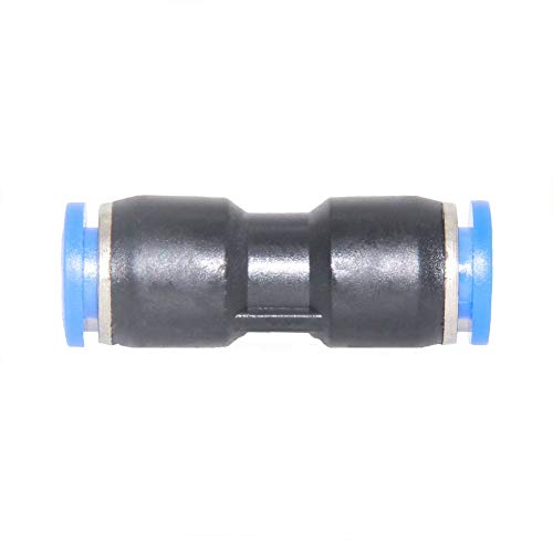 Beduan Push to Connect Fitting, 5/32" Tube OD Pneumatic Quick Adapter Tubing Air Hose Line Pipe Fitting (Pack of 12) - size: 4mm (12Pcs)