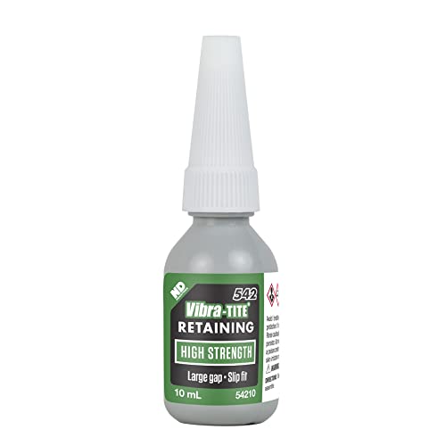 Vibra-TITE 542 Green High Strength Large Gap Anaerobic Retaining Compound, 10ml Bottle - size: 10 mililiters