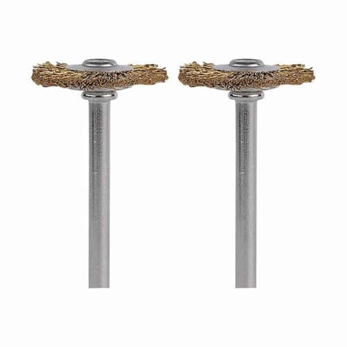 Dremel 535-02 Brass Brushes, (2 Pack), 3/4" Diameter - size: 2-Piece, style: Brass Brush