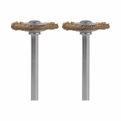Dremel 535-02 Brass Brushes, (2 Pack), 3/4" Diameter - size: 2-Piece, style: Brass Brush