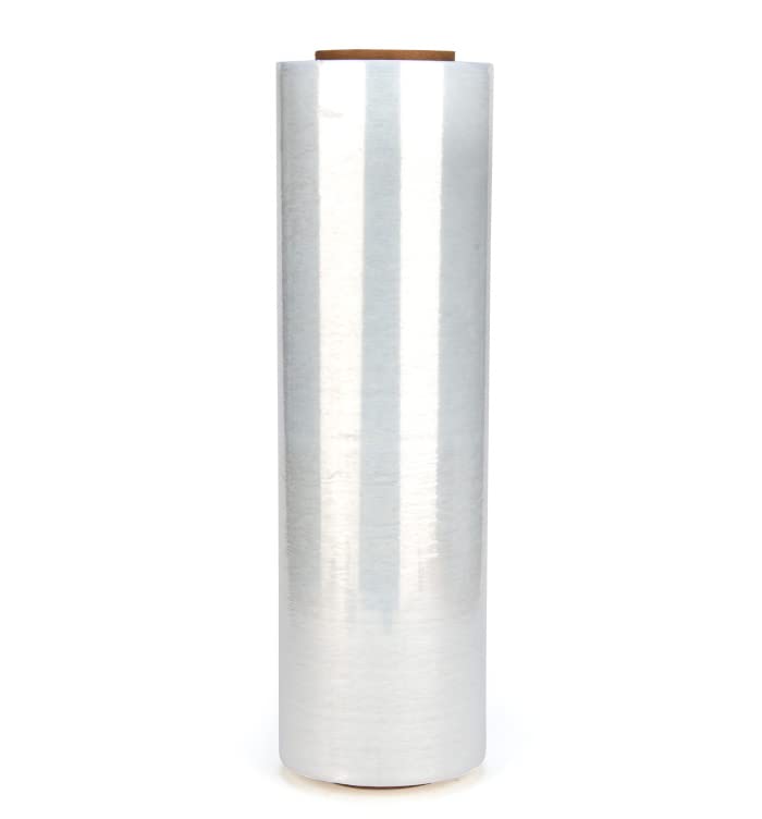 4 Roll 18" x 1500 feet Stretch Film-Wrap 80 Gauge Industrial Strength Stretch 20 Microns Durable for Moving Packing Packaging Heavy Duty Warehouse Shrink Film (Clear) - color: Clear, size: 4 PACK