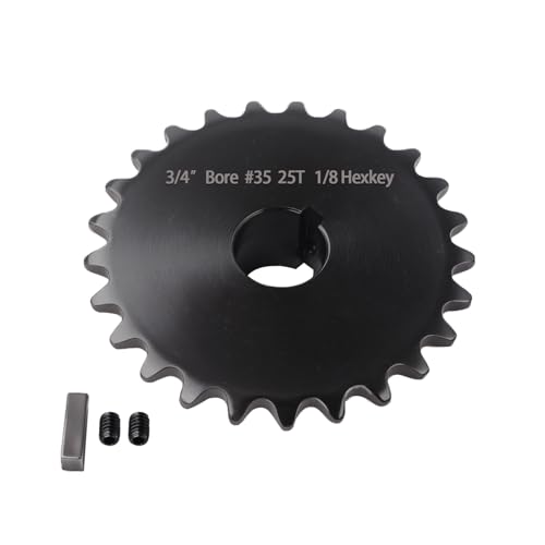 #35 Sprocket 25T 3/4" Bore Hardened Black Oxide - size: 25T, style: 3/4" Bore