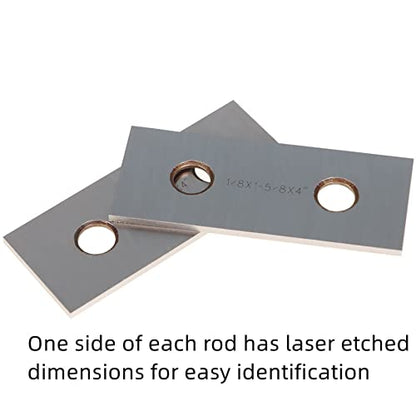 waltyotur 1/8 Inch Steel Parallel Set 1/8 x 4 Inch 10 Pairs - size: 4 in