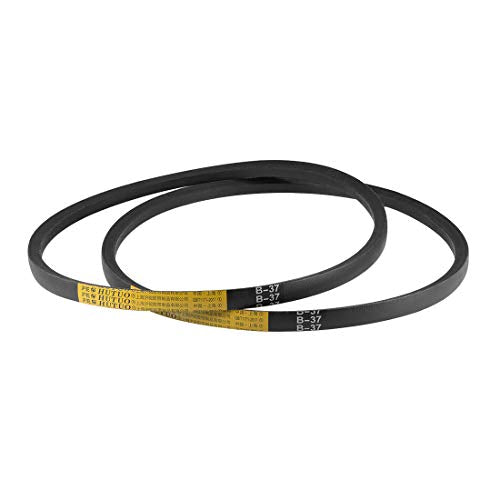 uxcell B37 V-Belts 37" Pitch Length, B-Section Rubber Drive Belt 2pcs - size: 37"