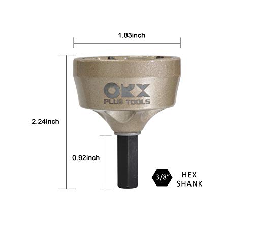 ORXPLUS Tools Tungsten Carbide Deburring Chamfer Tool 1/2"-1-3/8"(13-35mm) - size: Deburring Drill Bit 13mm-35mm