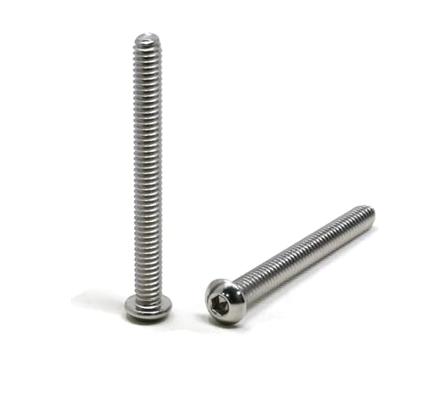 iexcell 20 Pcs 1/4-20 x 2-1/2" Stainless Steel 304 Hex Socket Button Head Cap Screws Bolts Kit - size: 1/4-20 x 2-1/2"