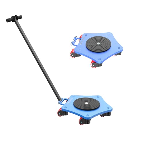 Machine Skates Heavy Duty 8800lbs Capacity with with 5X 360° Swivel Rollers for Industrial Machinery Mover
